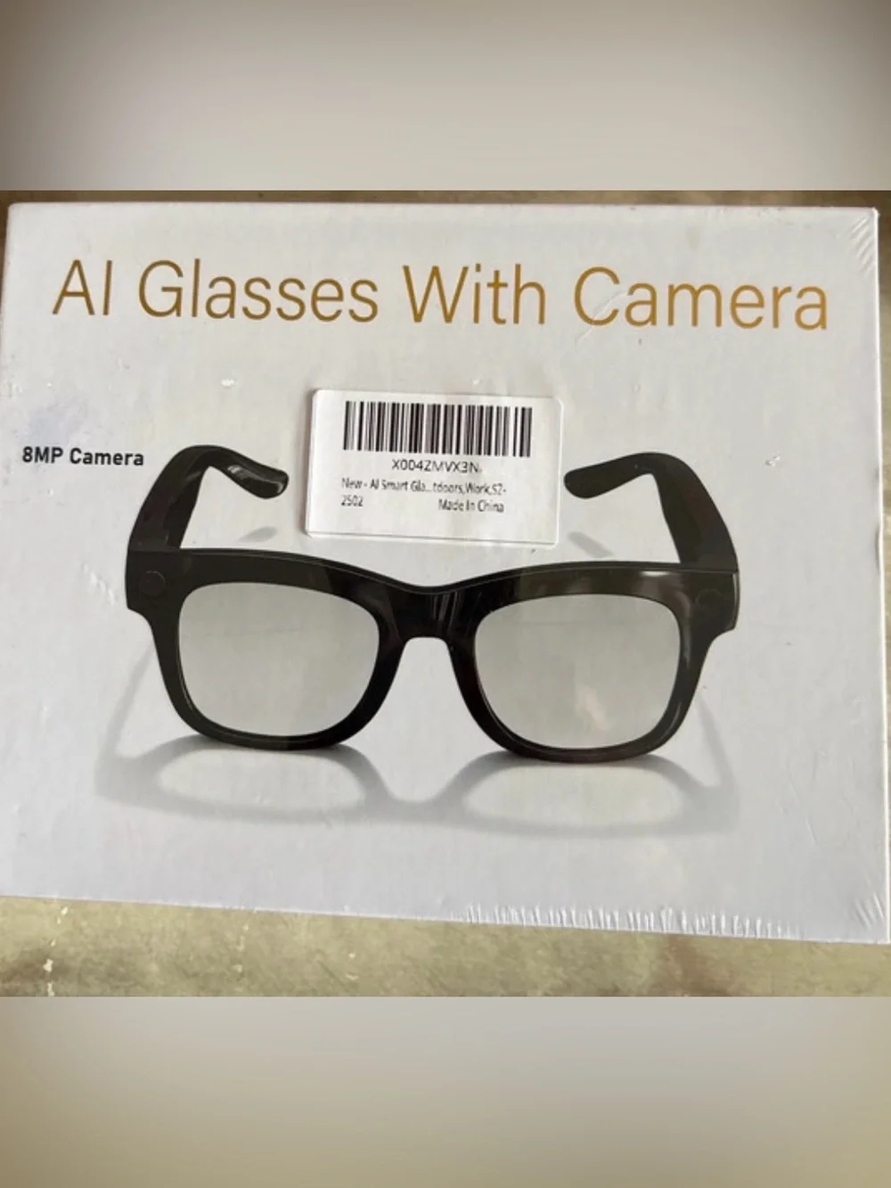 Smart Glasses With Camera - Black